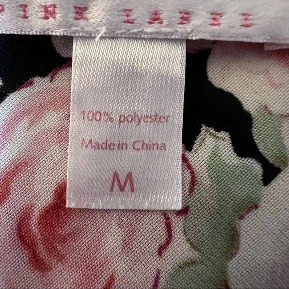 VINTAGE Oscar De La Renta Pink Label 90s Lace Trip Floral Slip Size Medium - Picture 9 of 12